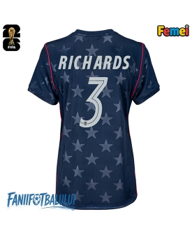 Statele Unite Chris Richards #3 Echipament de Fotbal Replică Mondial 2026 Femei Deplasare